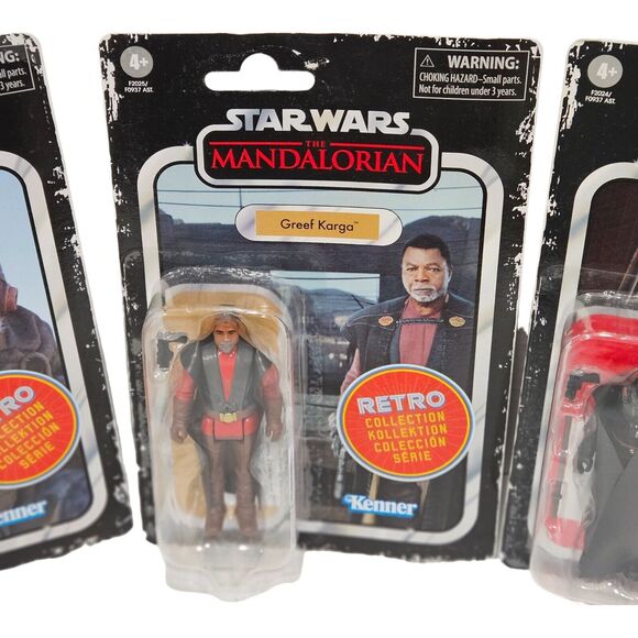 3 LOT - Mandalorian Retro Kenner - Greef Karga - Moff Gideon - Kuiil Toy Figures - Picture 5 of 12